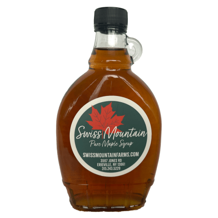 Maple Syrup in Glass Flat Bottles